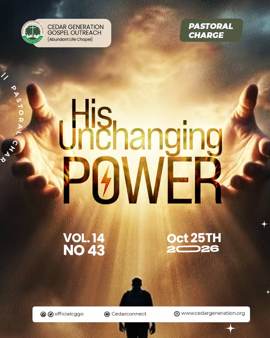 pastoral charge article hero image His Unchanging Power